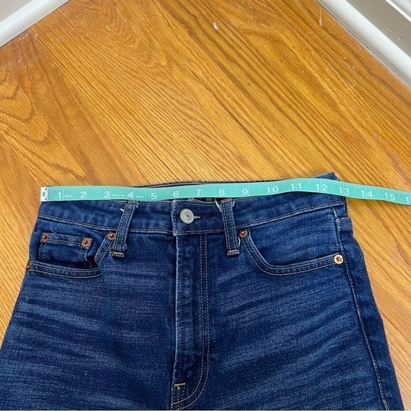 A&F Simone High Rise Slim Dark Wash Jeans - Picture 7 of 11